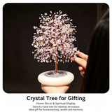 Natural Jade & Amethyst Money Tree | Premium Wealth Attracting Home Blessing Crystal Decoration