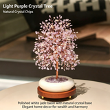 Natural Jade & Amethyst Money Tree | Premium Wealth Attracting Home Blessing Crystal Decoration