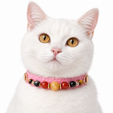 Amber Glow Natural Stone Beaded Pet Collar