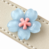 Aqua Pastel Bloom Beaded Pet Collar