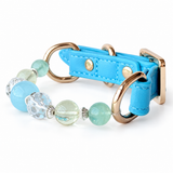 Cherry Blossom Natural Stone Beaded Pet Collar