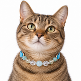 Cherry Blossom Natural Stone Beaded Pet Collar