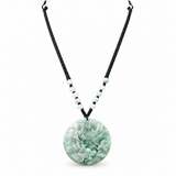 Authentic Grade A Jadeite Nine Dragons Pendant — Double-Sided Carved Jade Amulet