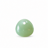 Authentic Hetian Jade Longevity Lock Pendant — Dainty Green Nephrite Amulet