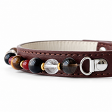 Autumn Mosaic Natural Stone Beaded Pet Collar