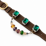 Autumn Prism Facet Beaded Pet Collar