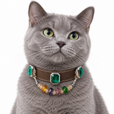 Autumn Prism Facet Beaded Pet Collar