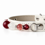 Berry Snow Beaded Pet Collar