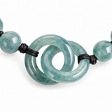 Blue Green Double Ring Bead Bracelet