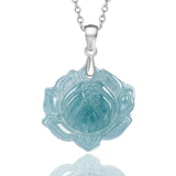 Blaue Lotus-Anhänger-Halskette — Schmuck für Gelassenheit & spirituelles Erwachen
