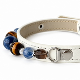 Blaues Tiger-Perlenhalsband für Haustiere