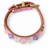 Blush Lavender Natural Stone Beaded Pet Collar