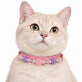 Blush Lavender Natural Stone Beaded Pet Collar