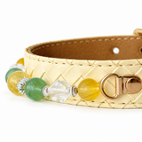 Citrus Garden Natural Stone Beaded Pet Collar
