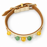Citrus Garden Natural Stone Beaded Pet Collar