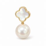 Clover Pearl Stud Earrings — Lucky Freshwater Pearl Jewelry