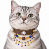 Perlen-Halsband „Coastal Dusk Charm“ für Haustiere