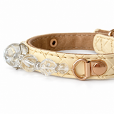 Crystal Crest Naturstein-Perlenhalsband für Haustiere