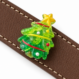 Evergreen Christmas Cocoa Beaded Pet Collar