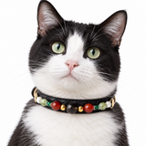 Forest Berry Natural Stone Beaded Pet Collar