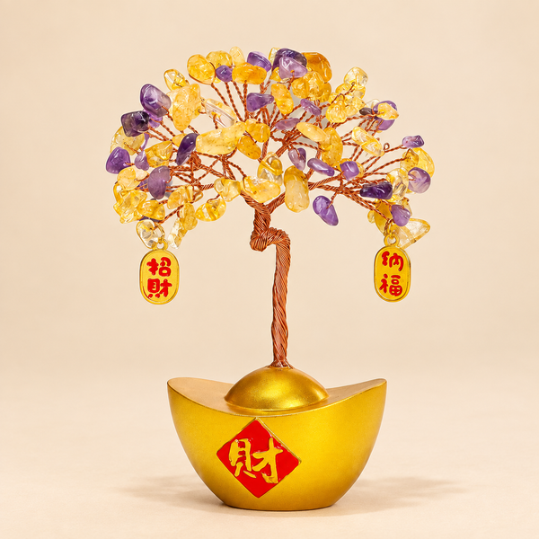 Fortune Bloom Crystal Tree Decor