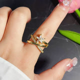 Gold-Plated 925 Sterling Silver Adjustable Ring — Elegant Everyday Fine Jewelry