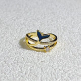 Gold-Plated 925 Sterling Silver Adjustable Ring — Elegant Everyday Fine Jewelry