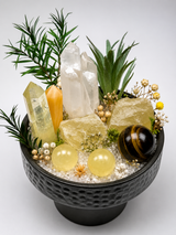 Golden Abundance Crystal Garden