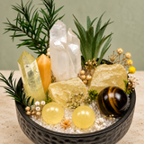 Golden Abundance Crystal Garden