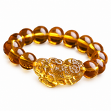 Golden Fortune Pixiu Citrine Bracelet