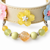 Golden Garden Blossom Perlen-Halsband für Haustiere