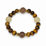 Gold-Mokka Partner-Armband und Haustierhalsband