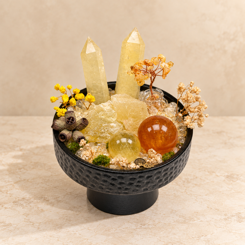 Golden Wishes Crystal Garden
