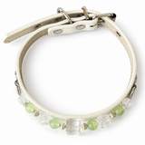 Green Clarity Beaded Pet Collar