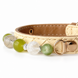 Perlen-Halsband „Green Orchard“ für Haustiere