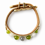 Perlen-Halsband „Green Orchard“ für Haustiere