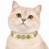Perlen-Halsband „Green Orchard“ für Haustiere