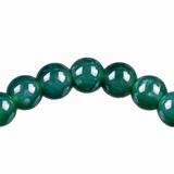 Green Paw Charm Bead Bracelet