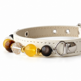 Perlen-Halsband für Haustiere aus natürlichem Elfenbein-Sonnenstrahlstein