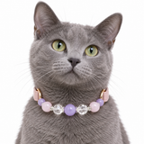 Storm Cloud Natural Stone Beaded Pet Collar