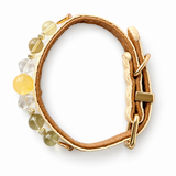 Perlenhalsband für Haustiere, zitronengelb, prismatisch