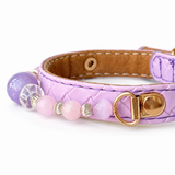 Lilac Clarity Perlen-Halsband für Haustiere