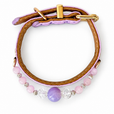 Lilac Clarity Perlen-Halsband für Haustiere