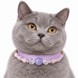 Lilac Clarity Perlen-Halsband für Haustiere