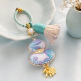 Lucky Gourd Brocade Cotton Tassel Hanging Charm
