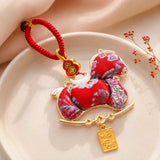 Lucky Pony Brocade Hanging Charm