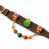 Malachit-Weihnachts-Kakao-Perlenhalsband für Haustiere