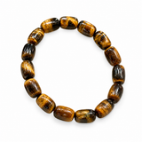 Midnight Glow Tiger's Eye Barrel Bead Bracelet