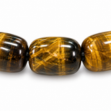 Midnight Glow Tiger's Eye Barrel Bead Bracelet