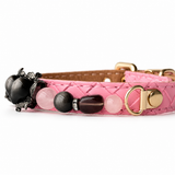 Midnight Rose Naturstein-Perlenhalsband für Haustiere